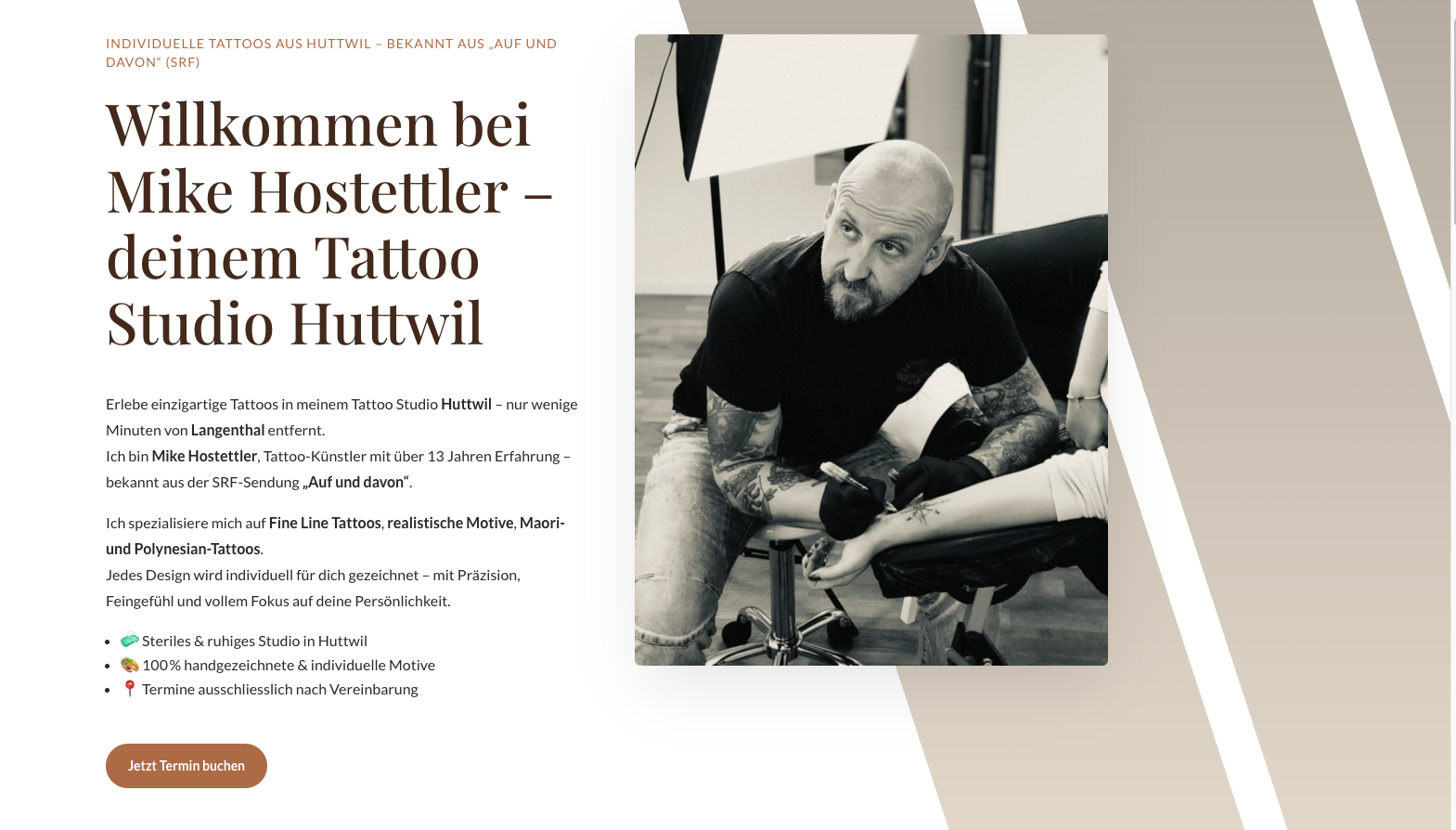 Website-Vorschau Mikes Art Tattoo